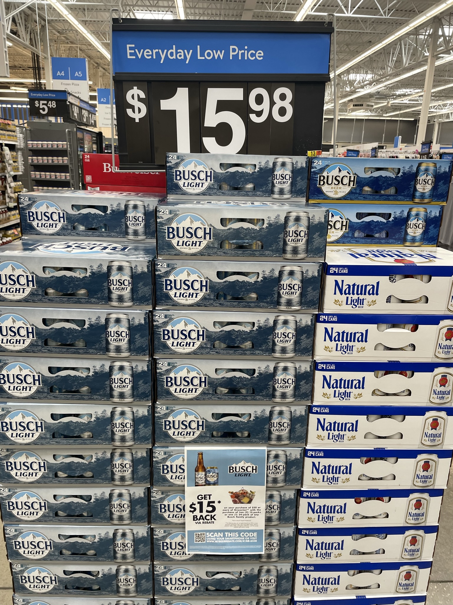 ab busch lite heavily discounted