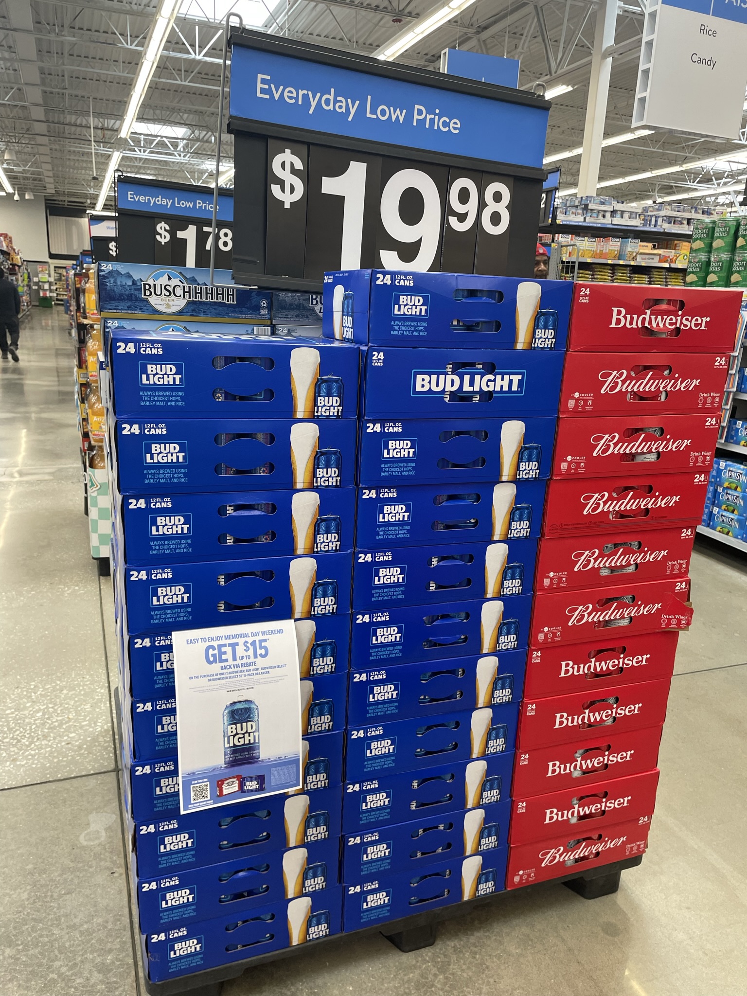 bud light heavily discounted