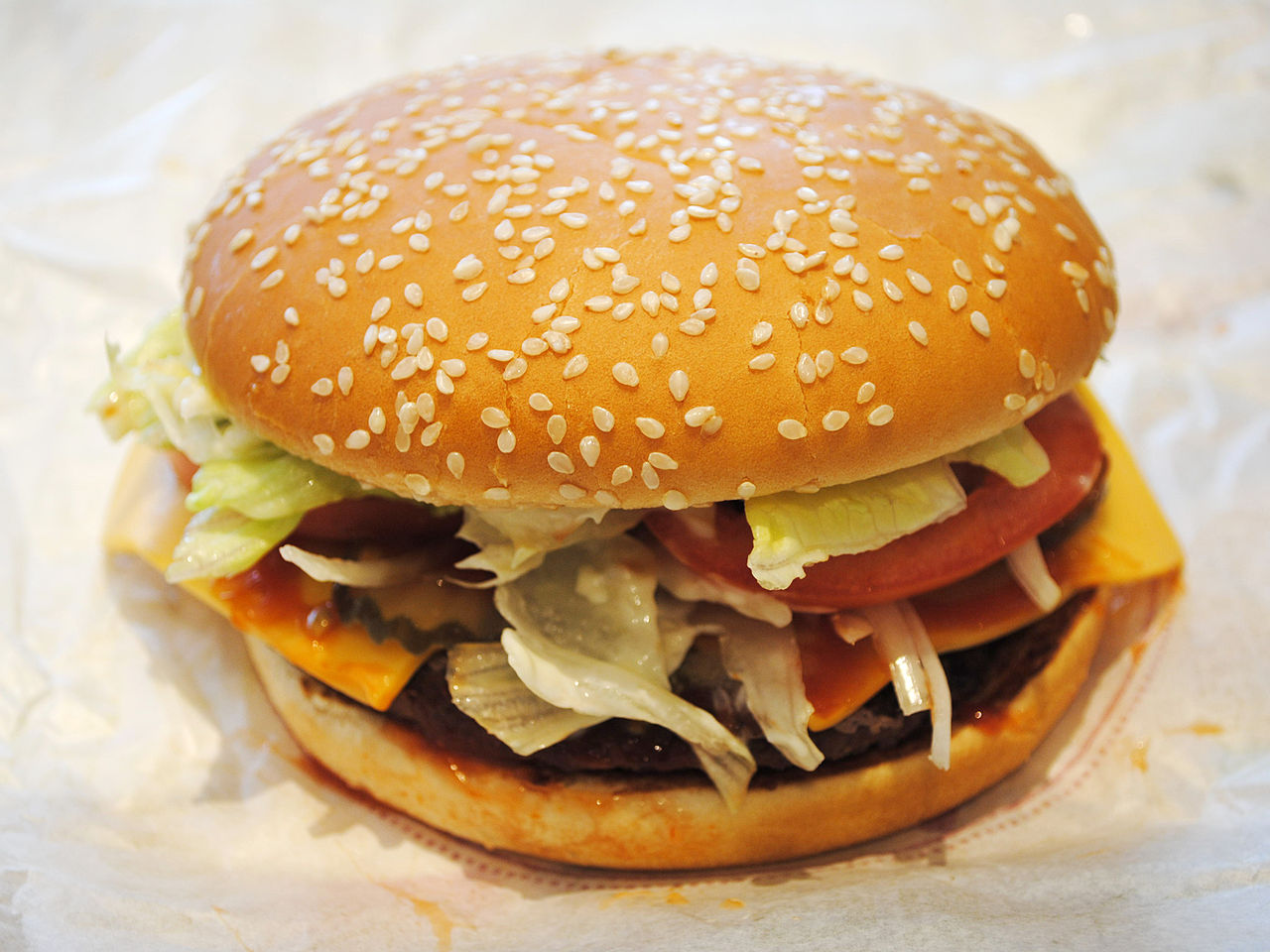 A Burger King Whopper sandwich